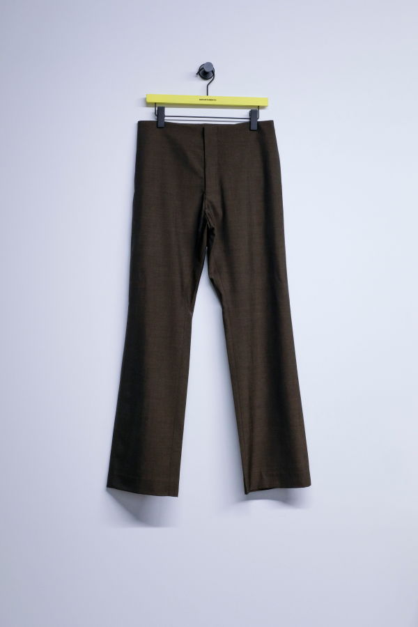 Gabriela Coll Garments NO.205 Brown Summer Wool Tailored Trousers