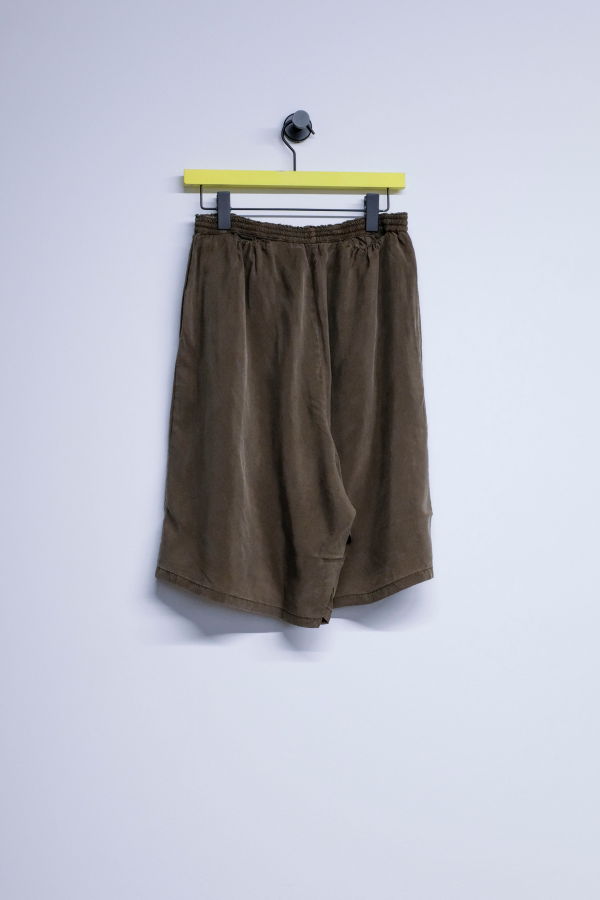 Gabriela Coll Garments NO.259 Brown Cupro Short Trousers