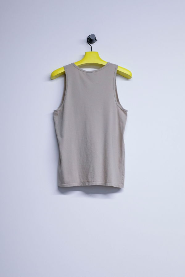 Gabriela Coll Garments NO.326 Stone Organic Cotton Tank Top