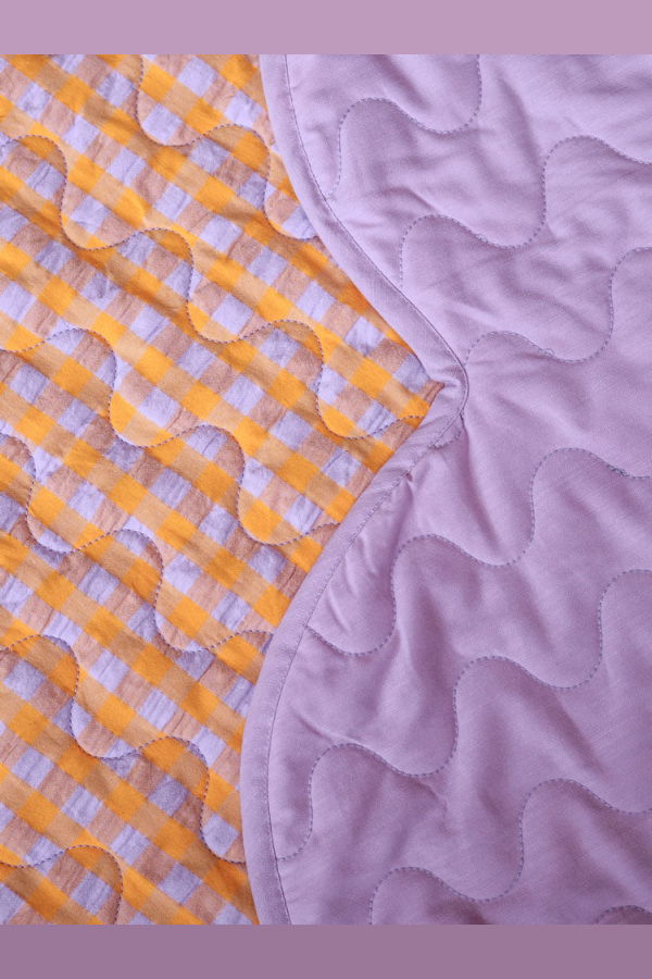 Mosey Me Kumquat Bloom Seersucker Playmat