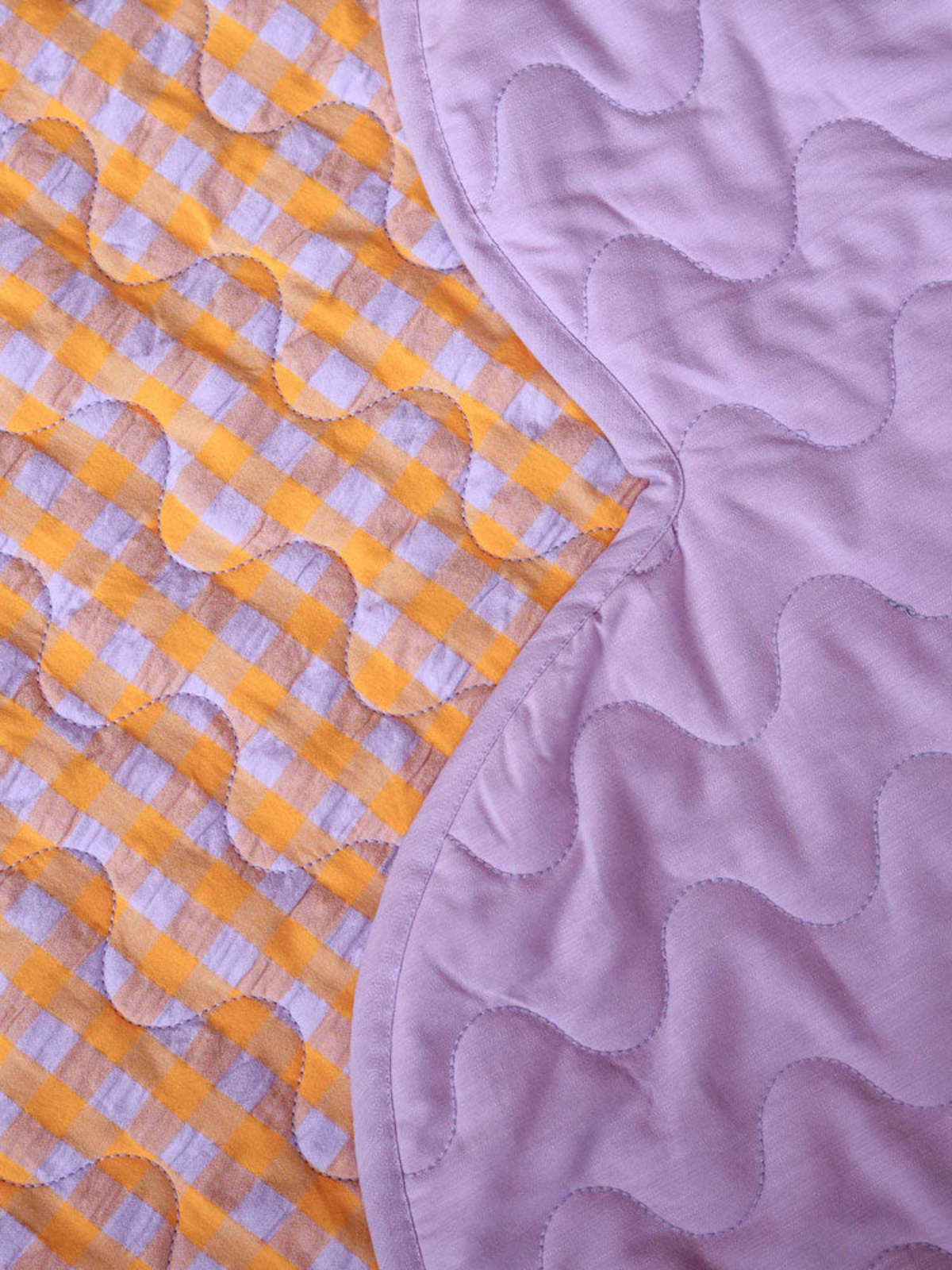 Mosey Me Kumquat Bloom Seersucker Playmat - Image 2 of 6