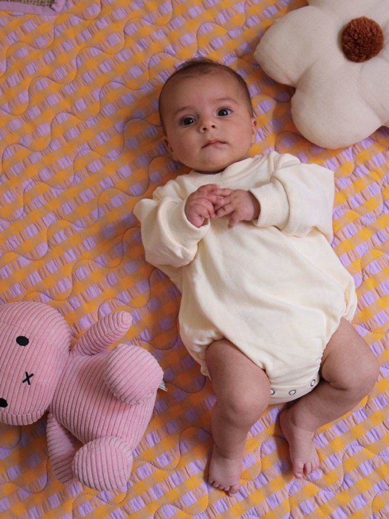 Mosey Me Kumquat Bloom Seersucker Playmat