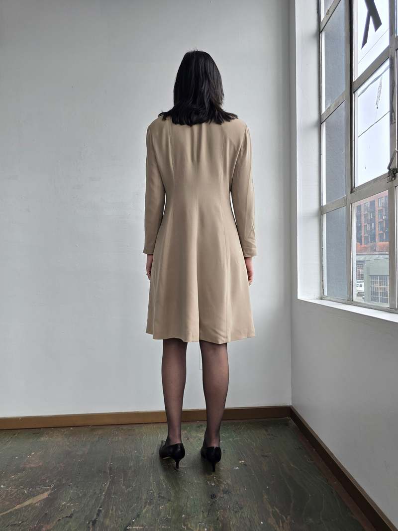 Vintage Giorgio Armani High Collared Dress