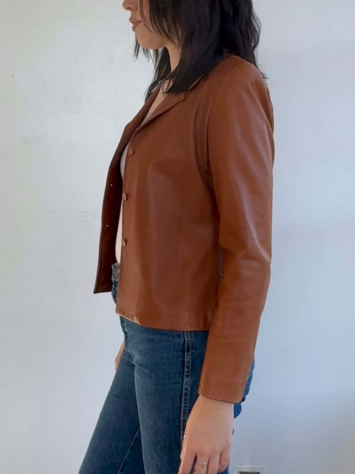 Vintage Peter Cohen Caramel Leather Jacket - Image 2 of 5