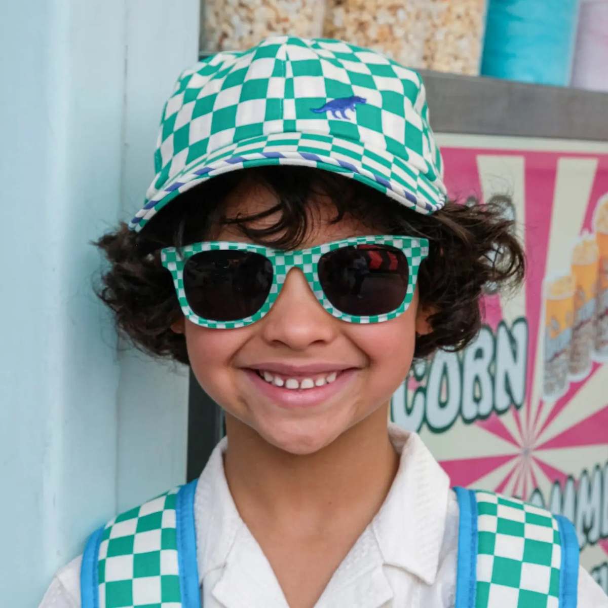 KIDS Rockahula Kids Dinosaur Check Cap - Image 2 of 3