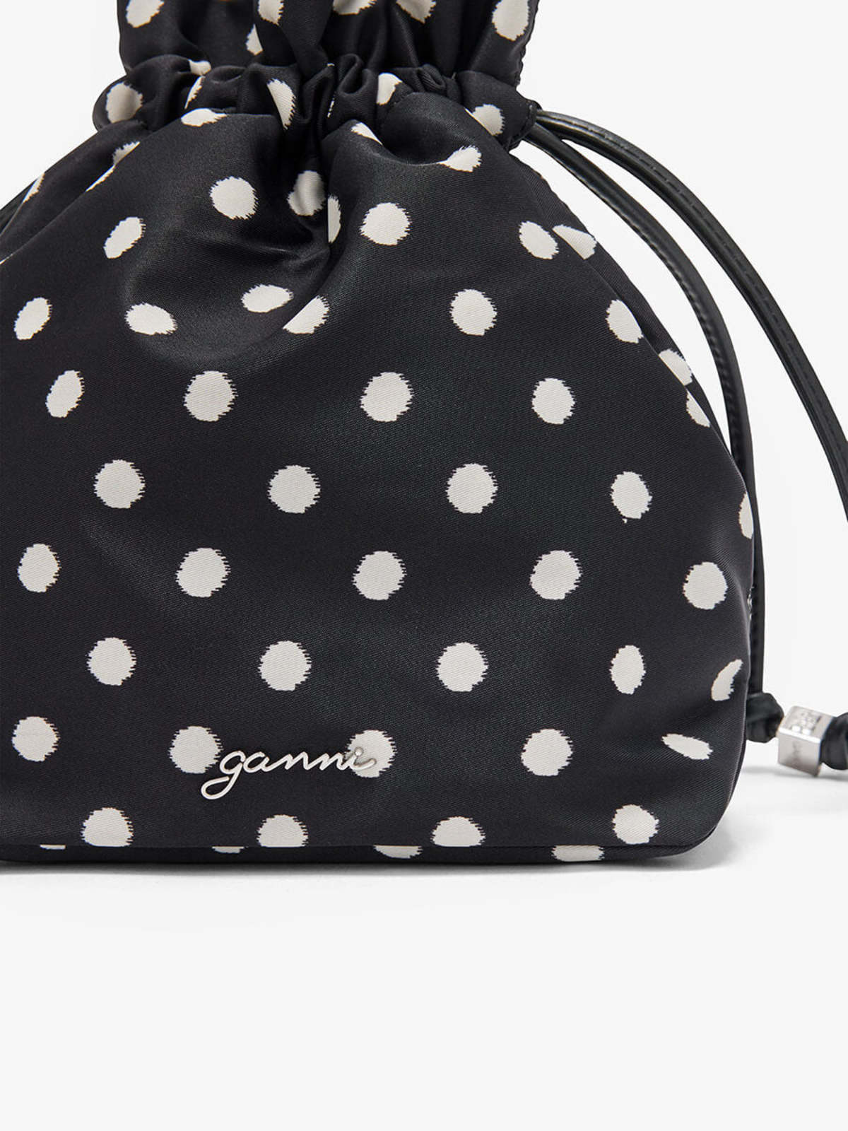 Ganni Printed Bou Bucket Pouch Bag - Image 3 of 6