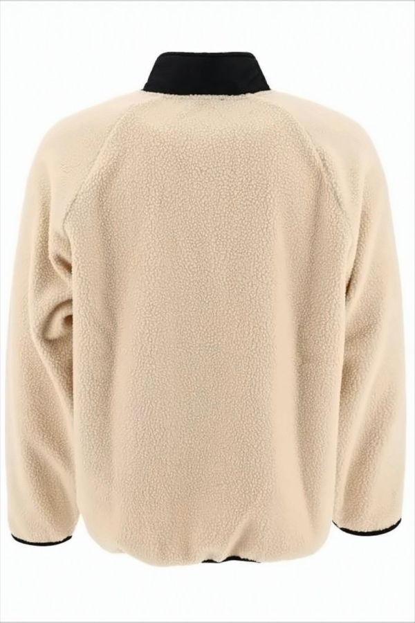 A.P.C. Textured Fleece Long-Sleeve Top - Light Beige