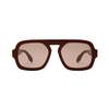 Elisa Johnson Jane Sunglasses Maroon Brown - Thumbnail 1