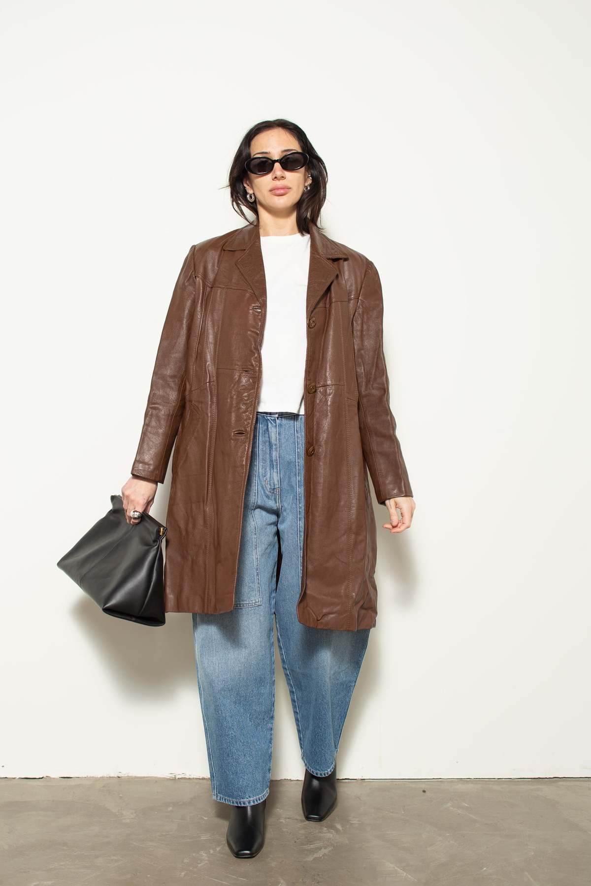 Vintage Tailored Leather Jacket - Milk Chocolate  - Image 2 of 7