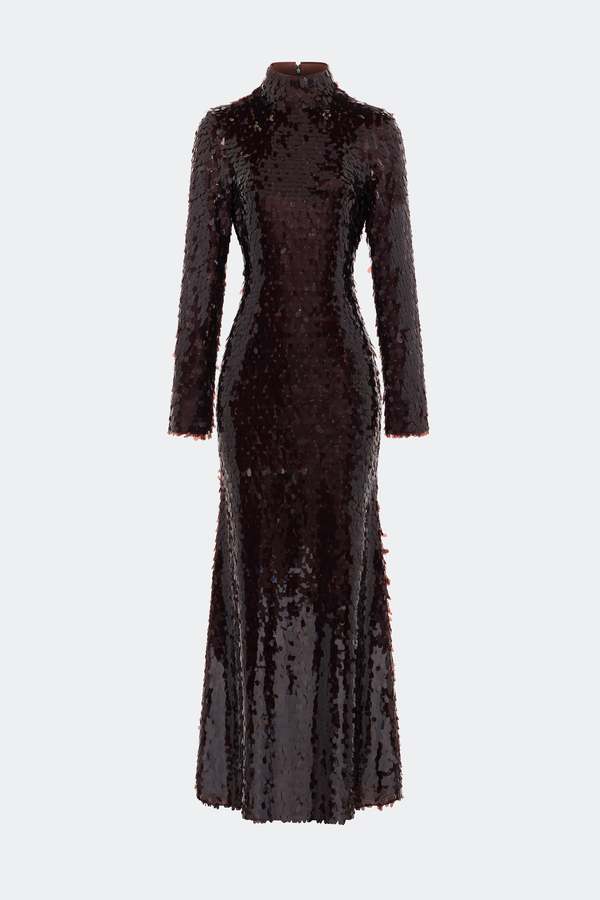 Simon Miller Sculpty Sequin Dress - Choco Brown | Garmentory