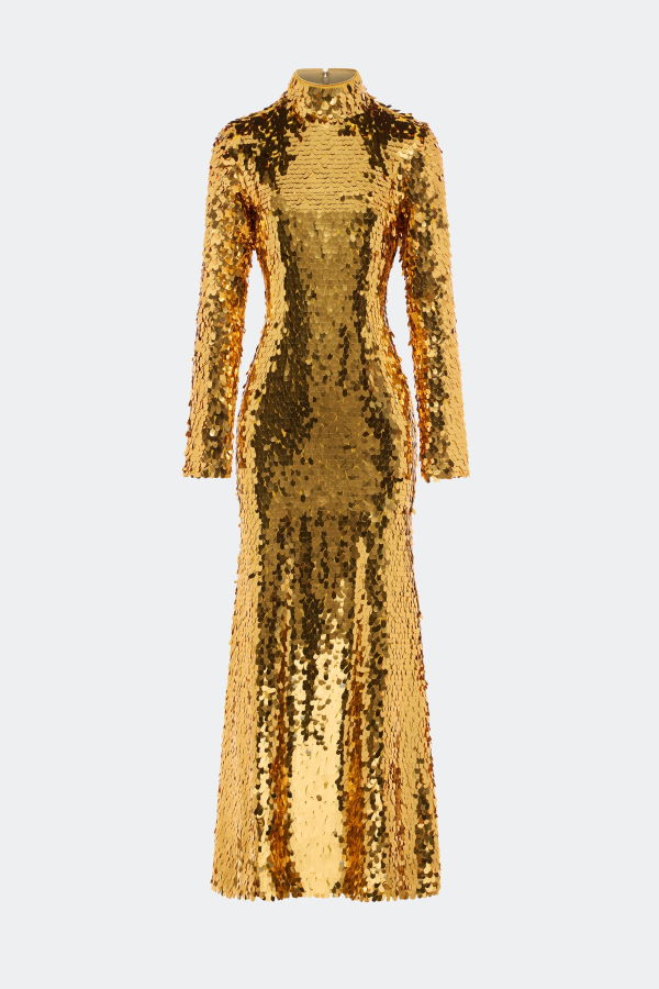 Simon Miller Sculpty Sequin Dress - Star Gold