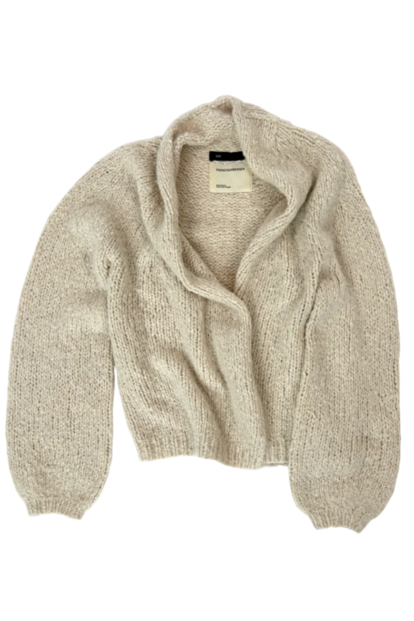 Frenckenberger Hand Knit Cardigan - Chalk