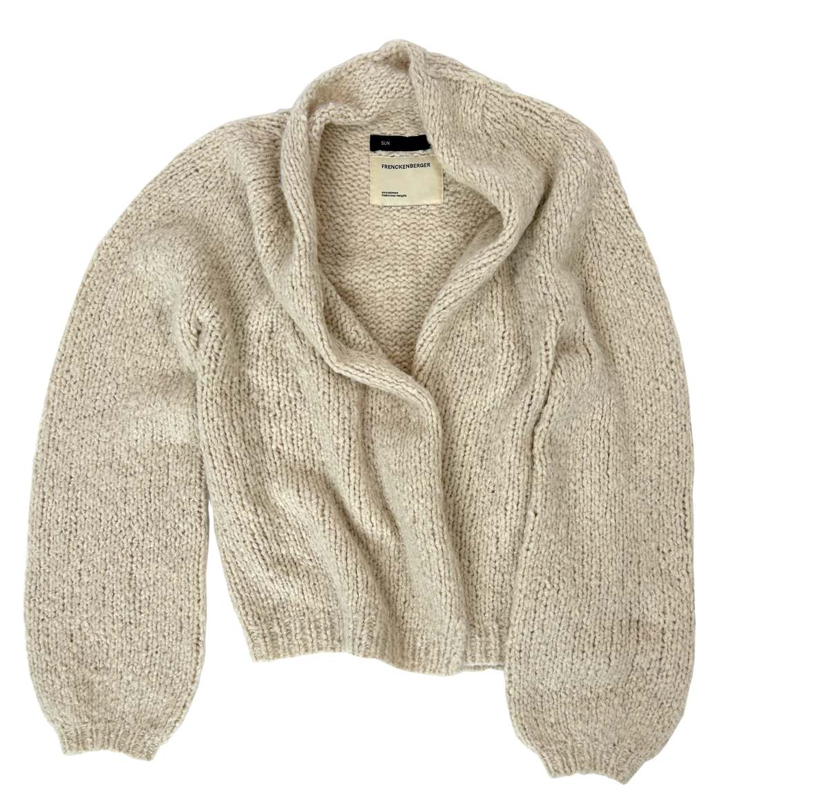 Frenckenberger Hand Knit Cardigan - Chalk - Image 2 of 5