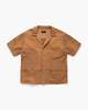 Les Tien Patchwork Cuban Shirt - Brown - Thumbnail 1