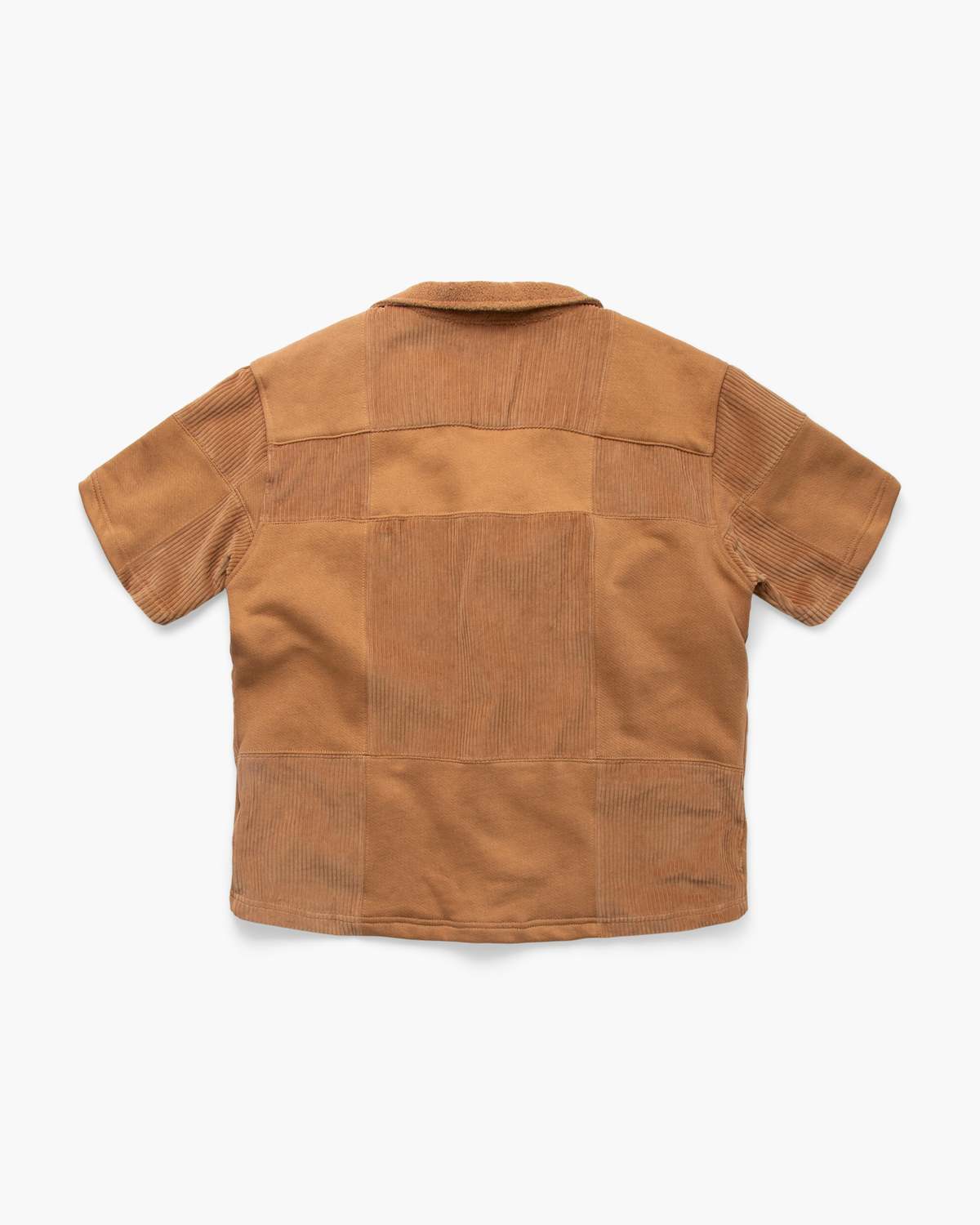 Les Tien Patchwork Cuban Shirt - Brown - Image 2 of 2