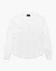 Les Tien Thermal Baseball Hem Henley Top - White - Thumbnail 1