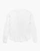 Les Tien Thermal Baseball Hem Henley Top - White - Thumbnail 2