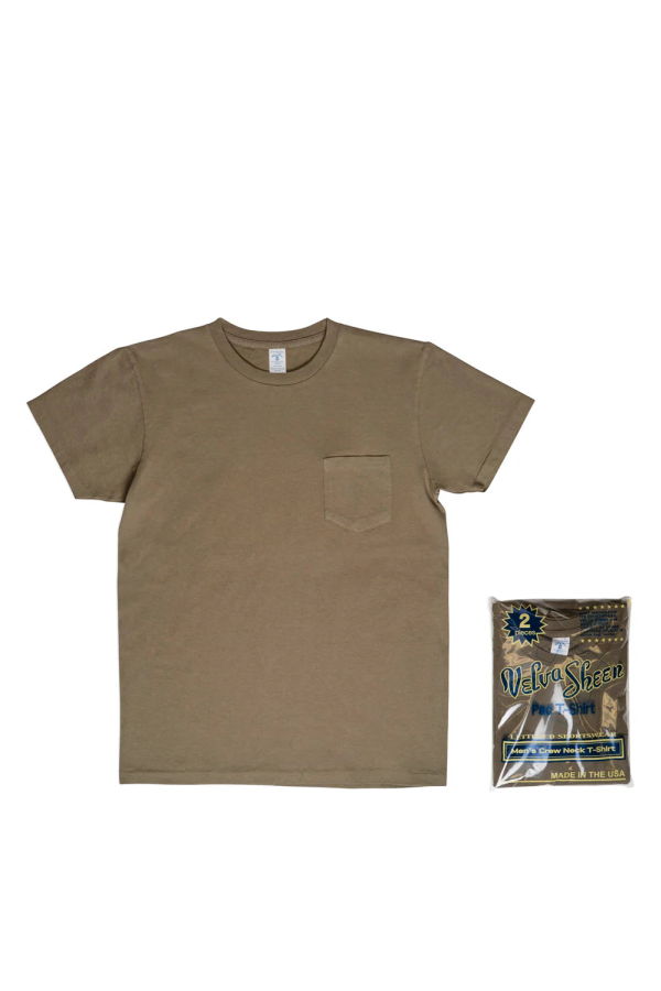 Velva Sheen Short Sleeve Crew Neck 2 Pack Tee