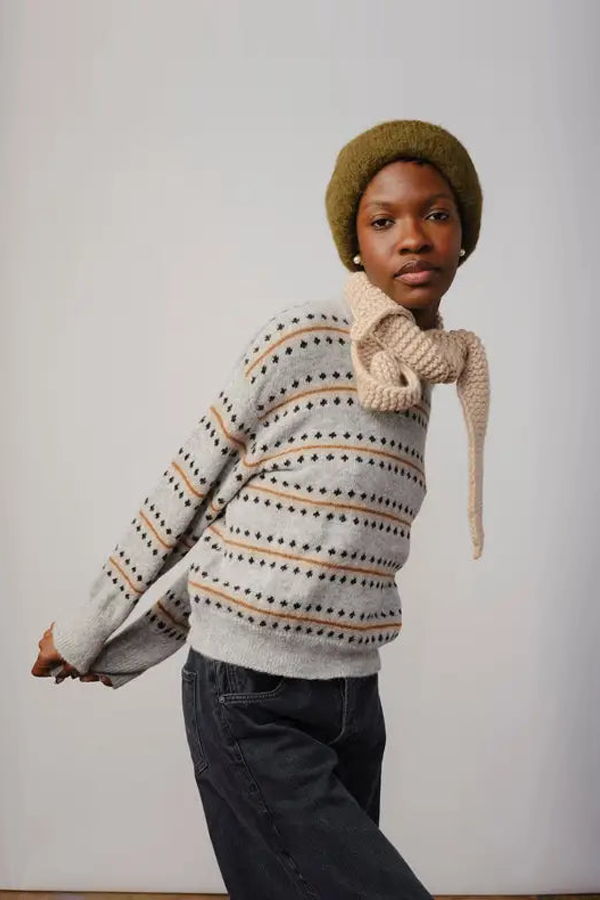 THE ENDERY Marina Handknit Scarflette