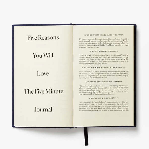 The Five Minute Journal Graduate Edition Journal