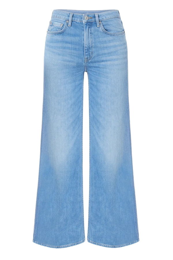 Citizens of Humanity Lyra Wide Leg Crop Jeans - Light Wash Denim