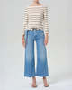 Citizens of Humanity Lyra Wide Leg Crop Jeans - Light Wash Denim - Thumbnail 2