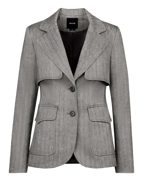 Smythe Storm Flap Blazer - Gray Smythe Storm Flap Blazer - Gray