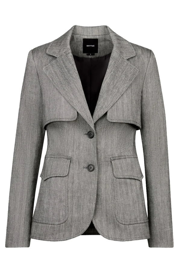 Smythe Storm Flap Blazer - Gray