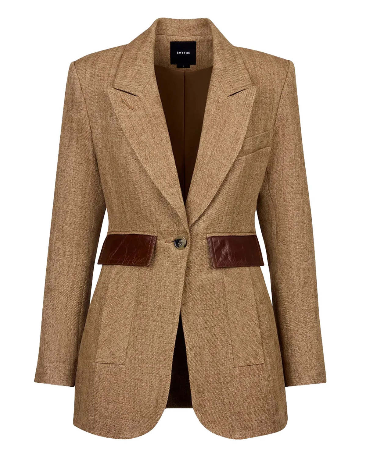 Smythe Tailored Boyfriend Blazer - Brown - Image 1 of 6
