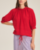 Velvet Rosabel Top - Red - Thumbnail 2
