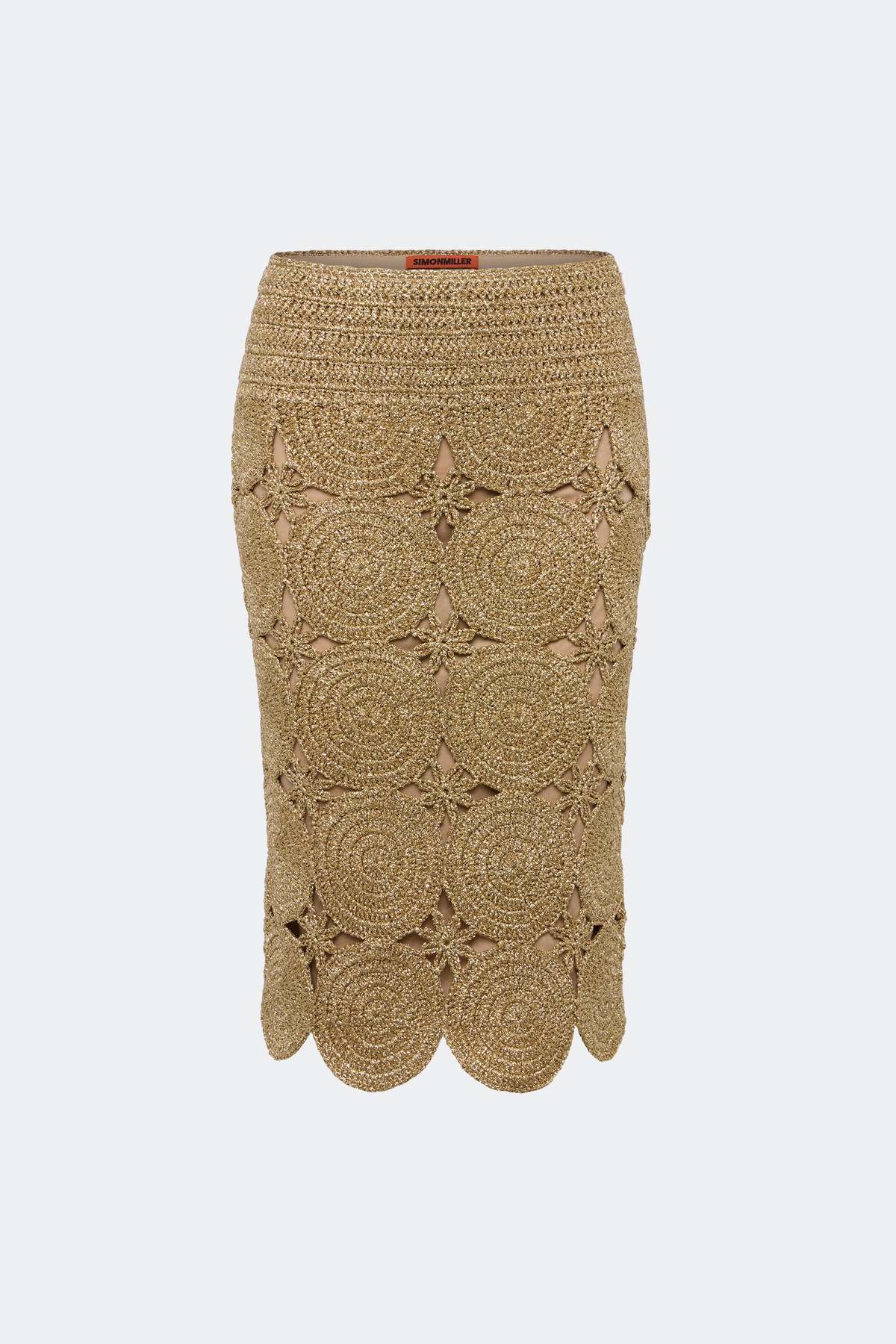 Simon Miller Beep Beep Midi Skirt - Star Gold - Image 1 of 2