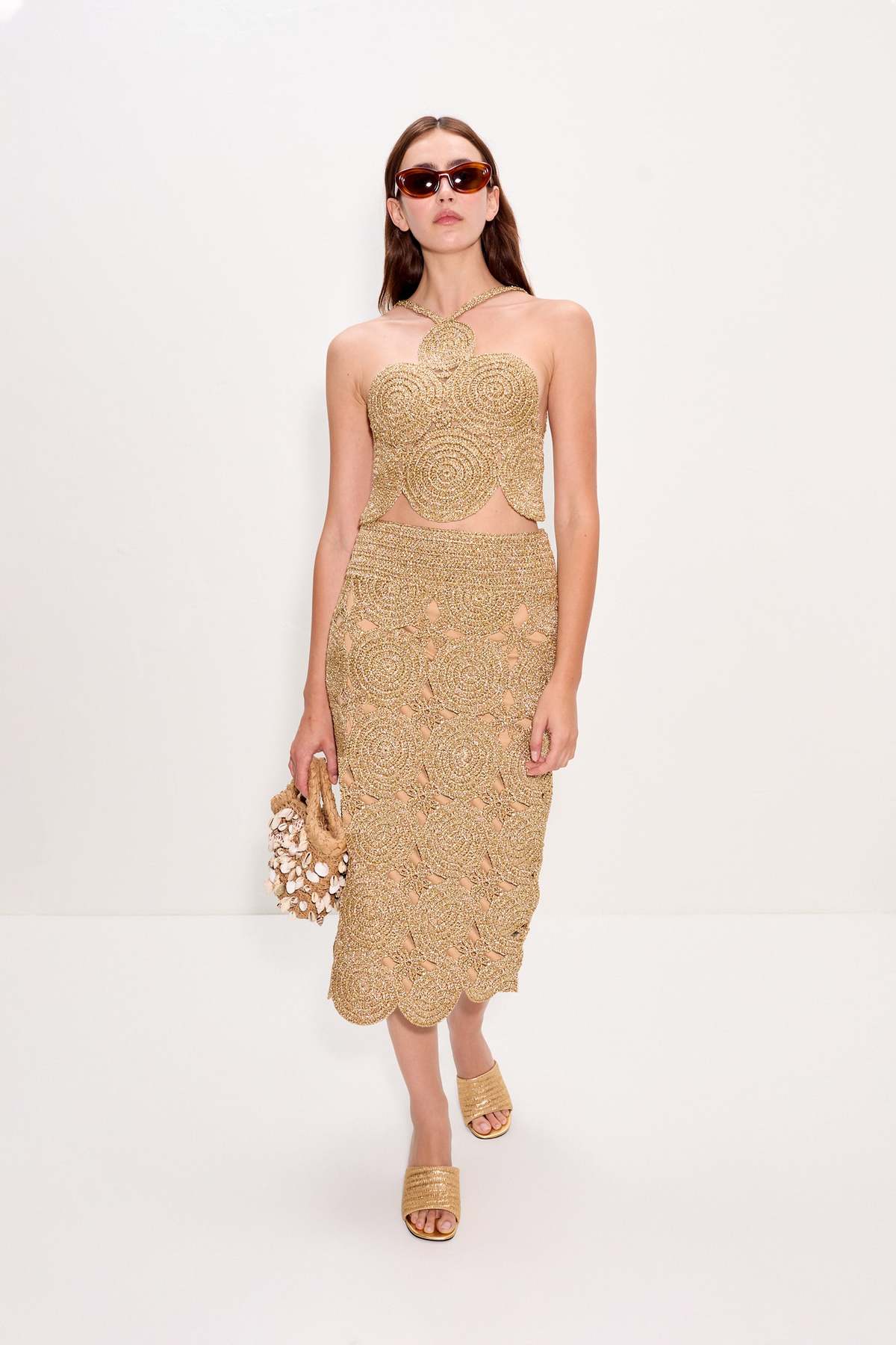 Simon Miller Beep Beep Midi Skirt - Star Gold - Image 2 of 2