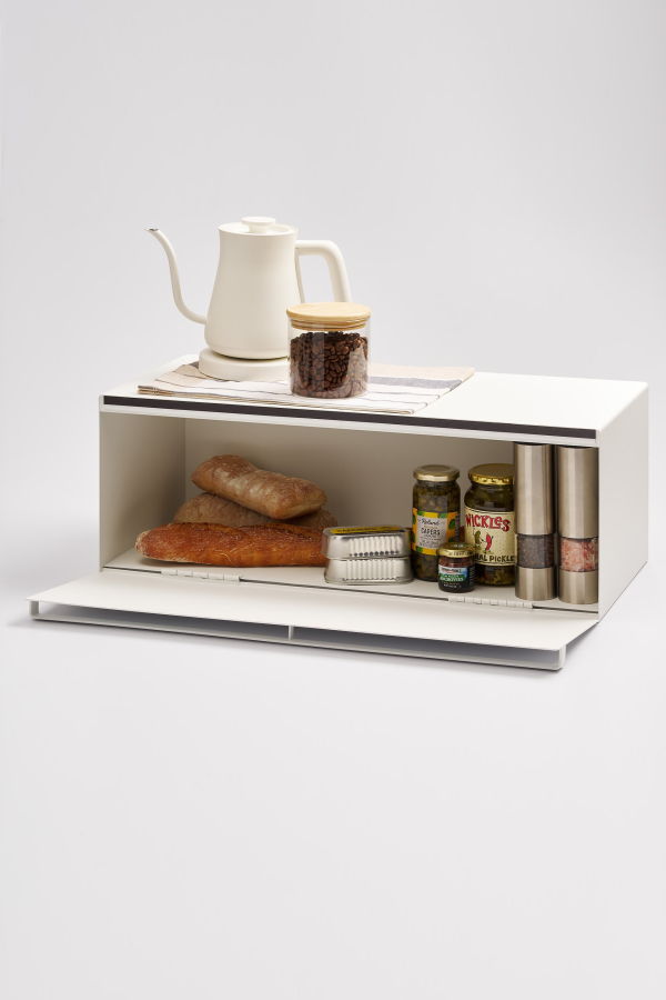 Yamazaki Home Bread Box - Wide - Steel