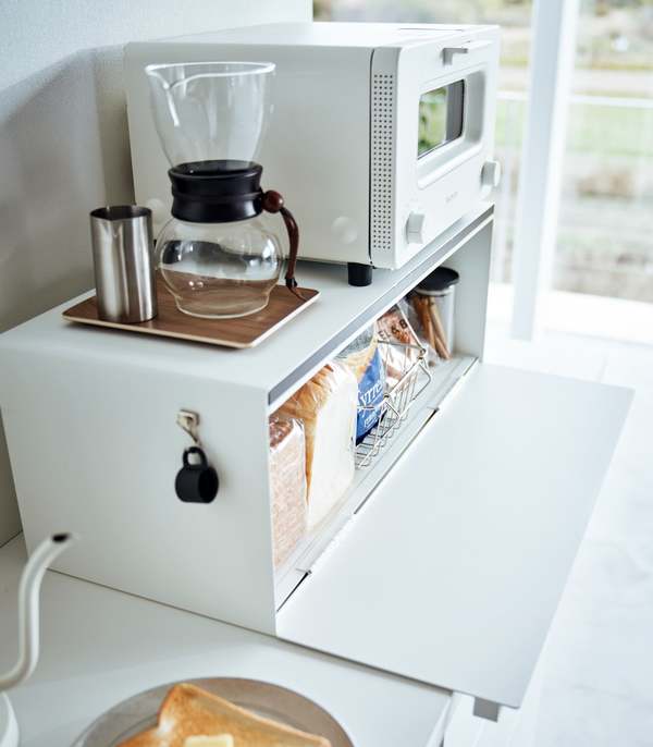 Yamazaki Home Bread Box - Wide - Steel