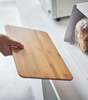 Yamazaki Home Bread Box with Cutting Board Lid - Steel + Wood - Thumbnail 8