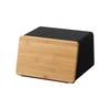 Yamazaki Home Bread Box with Cutting Board Lid - Steel + Wood - Thumbnail 18