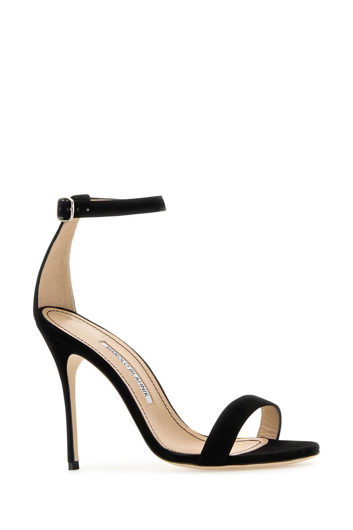 Manolo Blahnik Chaos Sandals - Black - Image 2 of 2