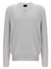Brioni V-Neck Sweater - White - Thumbnail 1