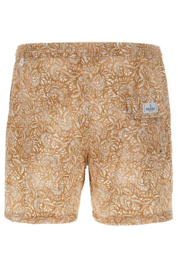 Barba Napoli Paisley Floral Swimsuit - Brown