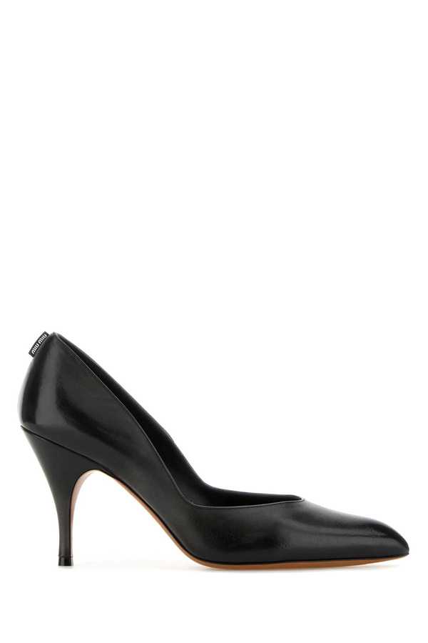 MIU MIU Leather Pumps - Black