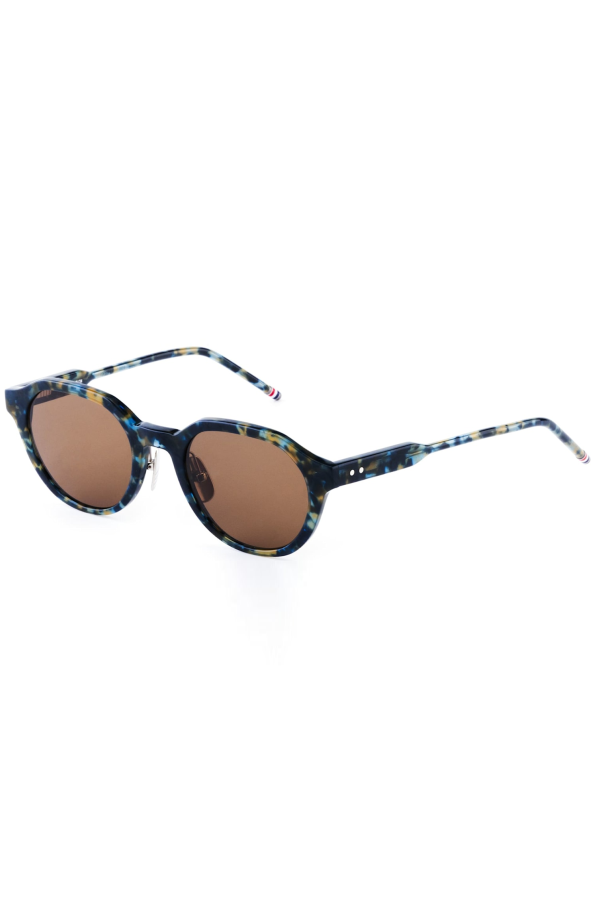 thom browne Oval Sunglasses - Navy Melange