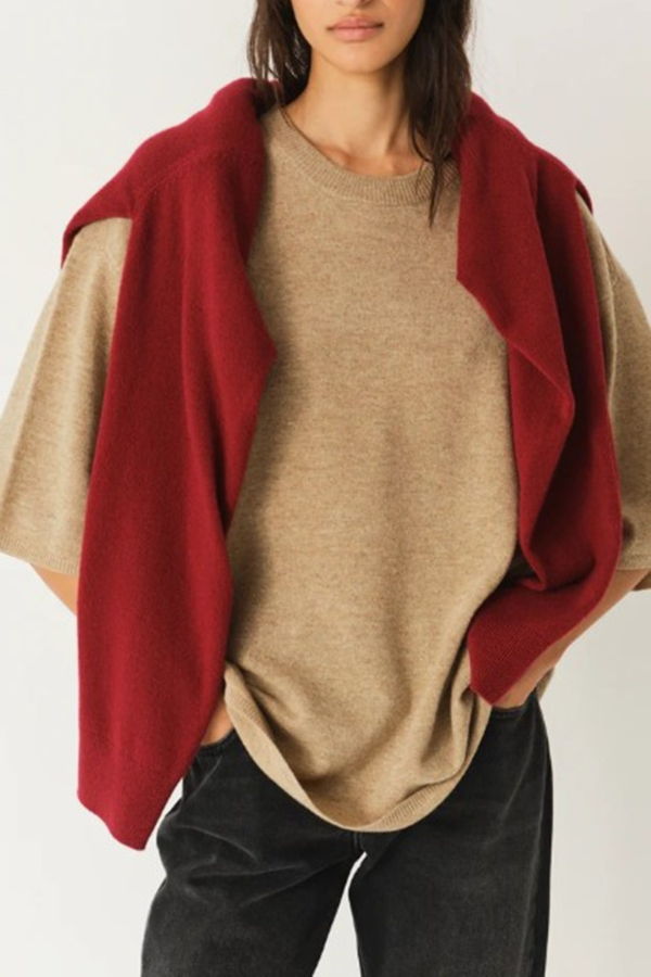 The Garment Como Oversized Tee - Truffle