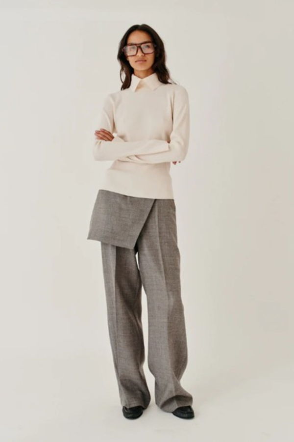 The Garment Pine Skirt Pants - Grey Melange