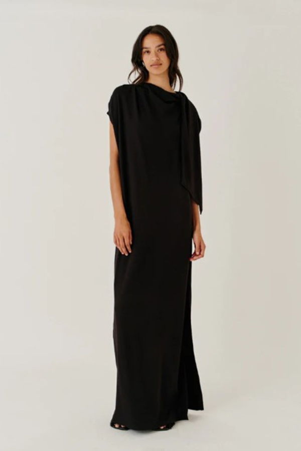 The Garment Scarf Dress - Black