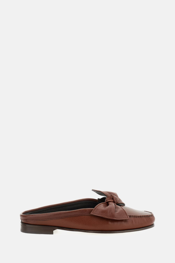 Hereu Lambskin Flat Shoes - Brown
