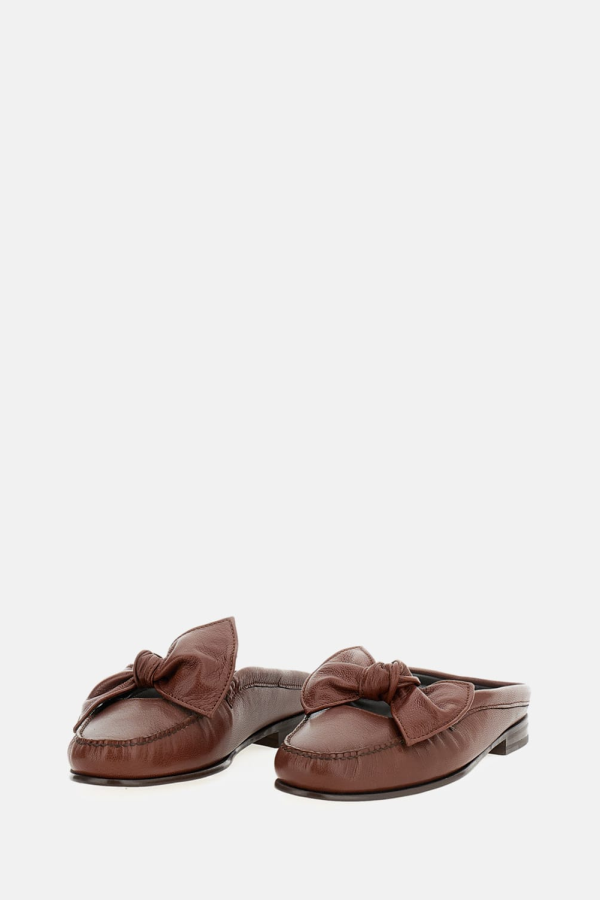 Hereu Lambskin Flat Shoes - Brown