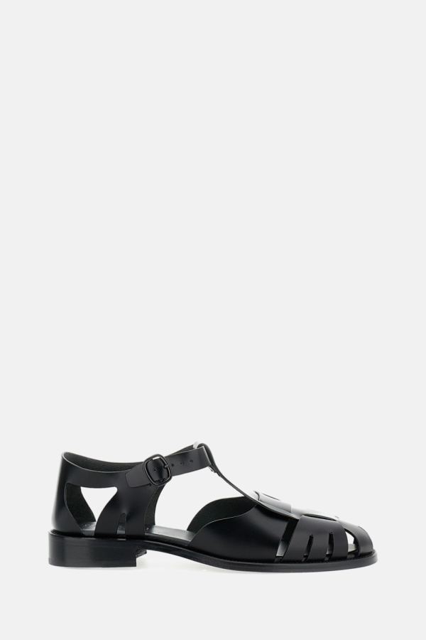 Hereu Calf Leather Sandals - Black