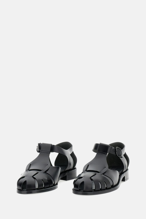 Hereu Calf Leather Sandals - Black