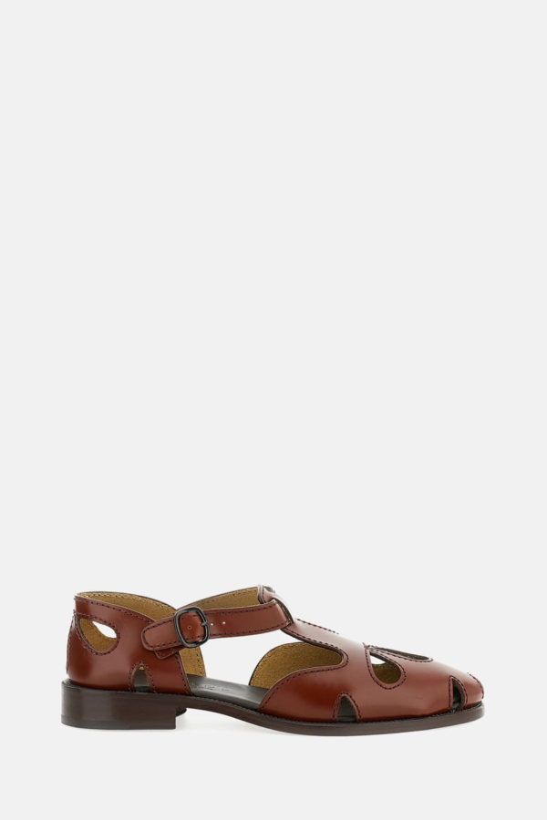 Hereu Calf Leather Sandals - Brown
