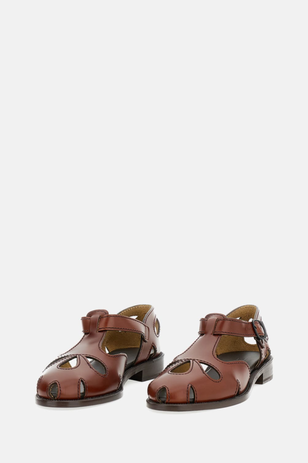 Hereu Calf Leather Sandals - Brown
